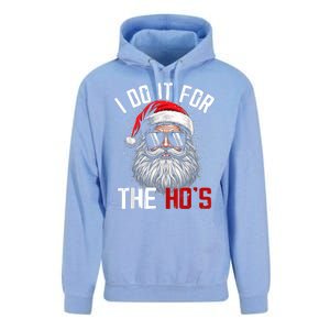 Funny Christmas Santa Claus I Do It For The Hos Cute Xmas Unisex Surf Hoodie