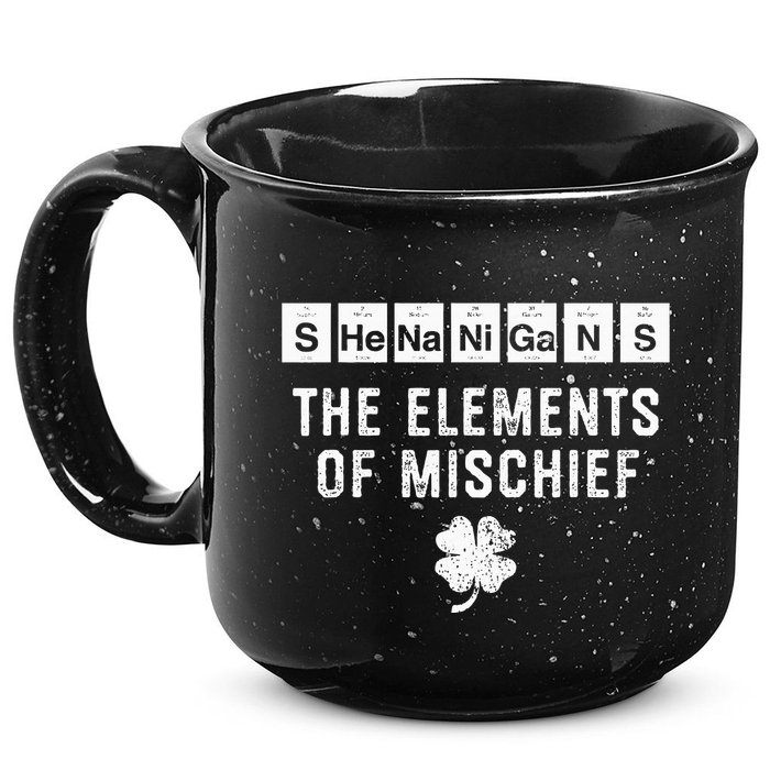 Funny Chemistry Shenanigans Periodic Table Elements 15oz Campfire Ceramic Mug