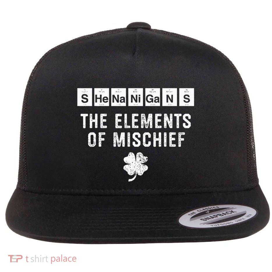 Funny Chemistry Shenanigans Periodic Table Elements Flatbill Hat