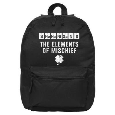 Funny Chemistry Shenanigans Periodic Table Elements 16 in Basic Backpack