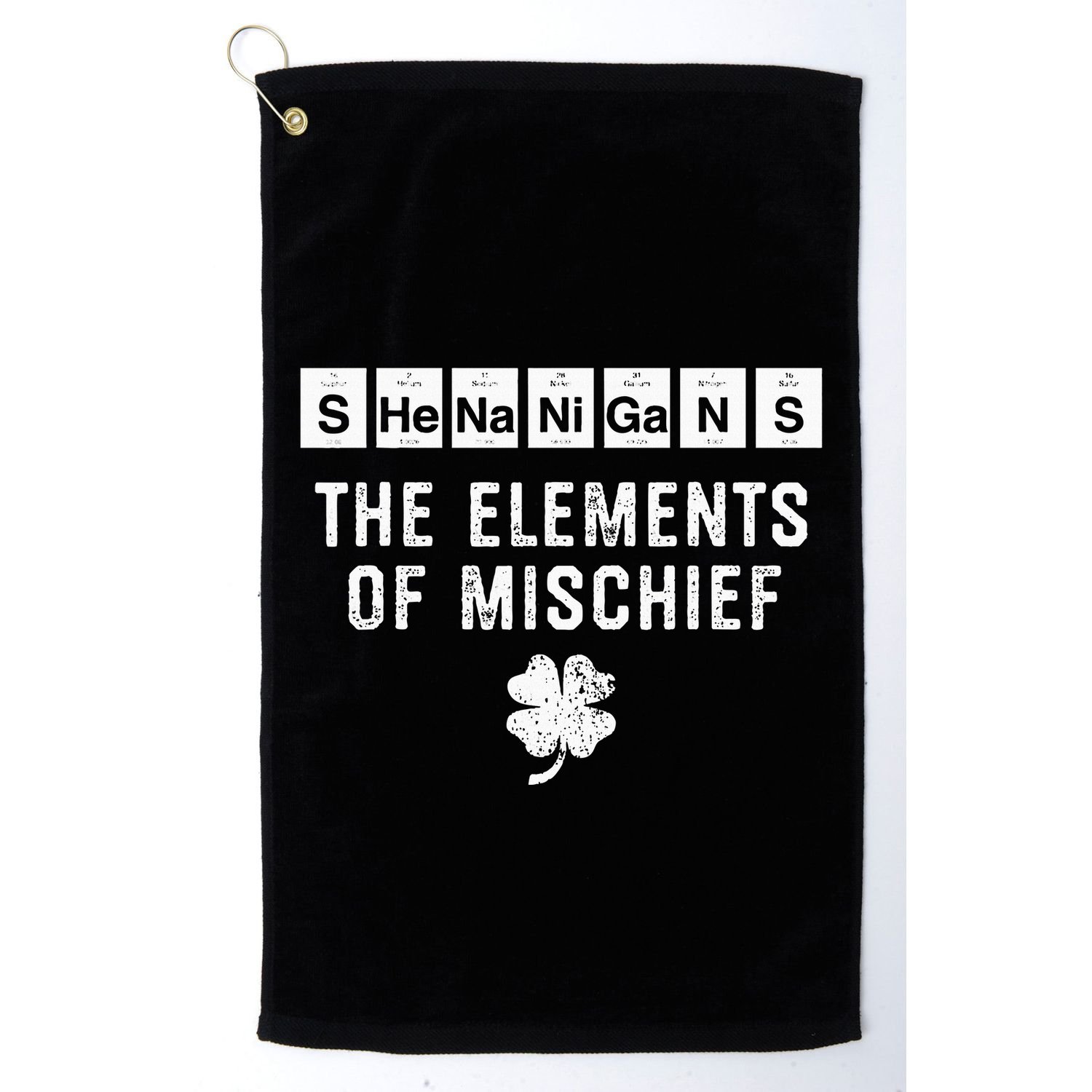 Funny Chemistry Shenanigans Periodic Table Elements Golf Towel