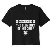 Funny Chemistry Shenanigans Periodic Table Elements Women's Crop Top Tee