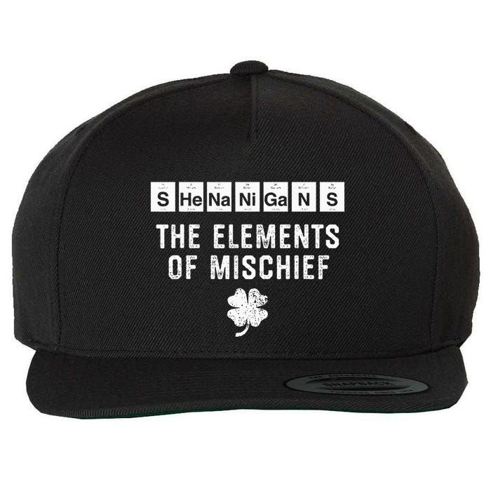 Funny Chemistry Shenanigans Periodic Table Elements Wool Snapback Cap