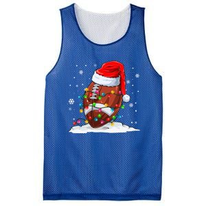 Football Christmas Santa Hat Xmas Football Lover Great Gift Mesh Reversible Basketball Jersey Tank