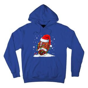 Football Christmas Santa Hat Xmas Football Lover Great Gift Tall Hoodie