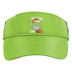 Funny Christmas Santa Claus I Do It For The Hos Cute Xmas Adult Drive Performance Visor