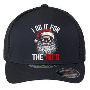 Funny Christmas Santa Claus I Do It For The Hos Cute Xmas Flexfit Unipanel Trucker Cap