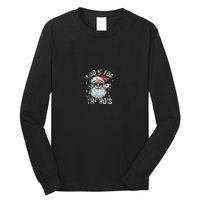 Funny Christmas Santa Claus I Do It For The Hos Cute Xmas Long Sleeve Shirt