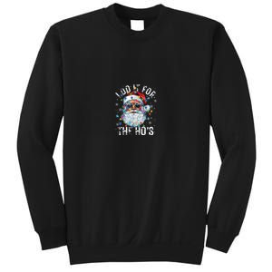 Funny Christmas Santa Claus I Do It For The Hos Cute Xmas Sweatshirt