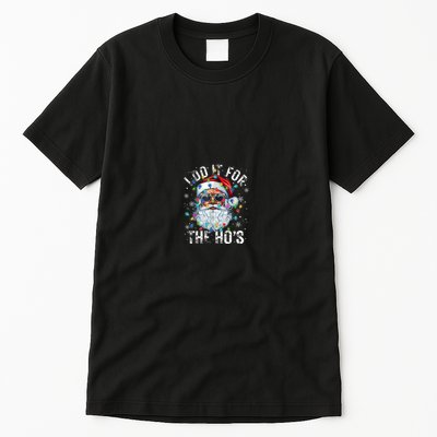 Funny Christmas Santa Claus I Do It For The Hos Cute Xmas Tall T-Shirt