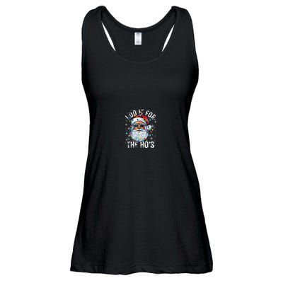 Funny Christmas Santa Claus I Do It For The Hos Cute Xmas Ladies Essential Flowy Tank