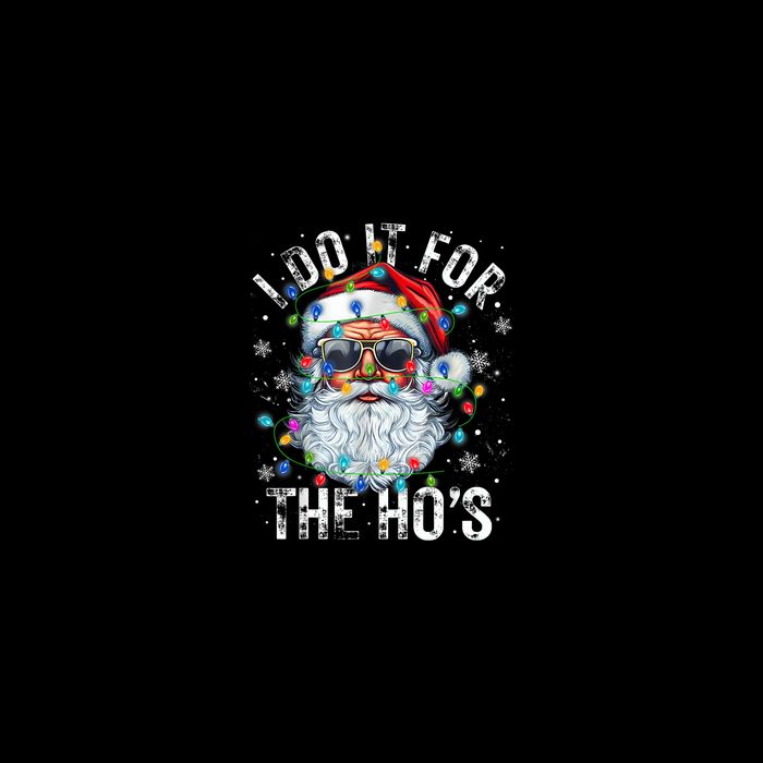 Funny Christmas Santa Claus I Do It For The Hos Cute Xmas 16 in Basic Backpack