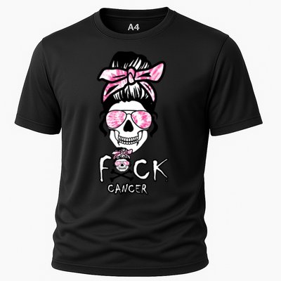 FCK Cancer Skeleton Skull Pink Performance Shirt