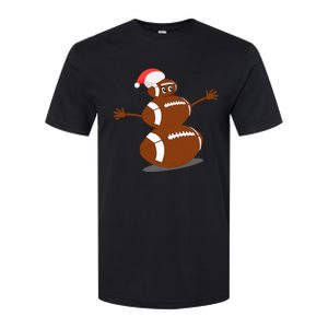 Football Christmas Sports Snowman Holiday Softstyle CVC T-Shirt