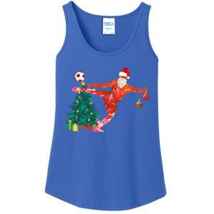 Football Christmas Santa Idea And Xmas Football Cool Gift Ladies Essential Tank