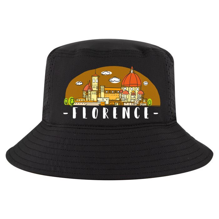 Florence Cartoon Style Illustration Cool Comfort Performance Bucket Hat