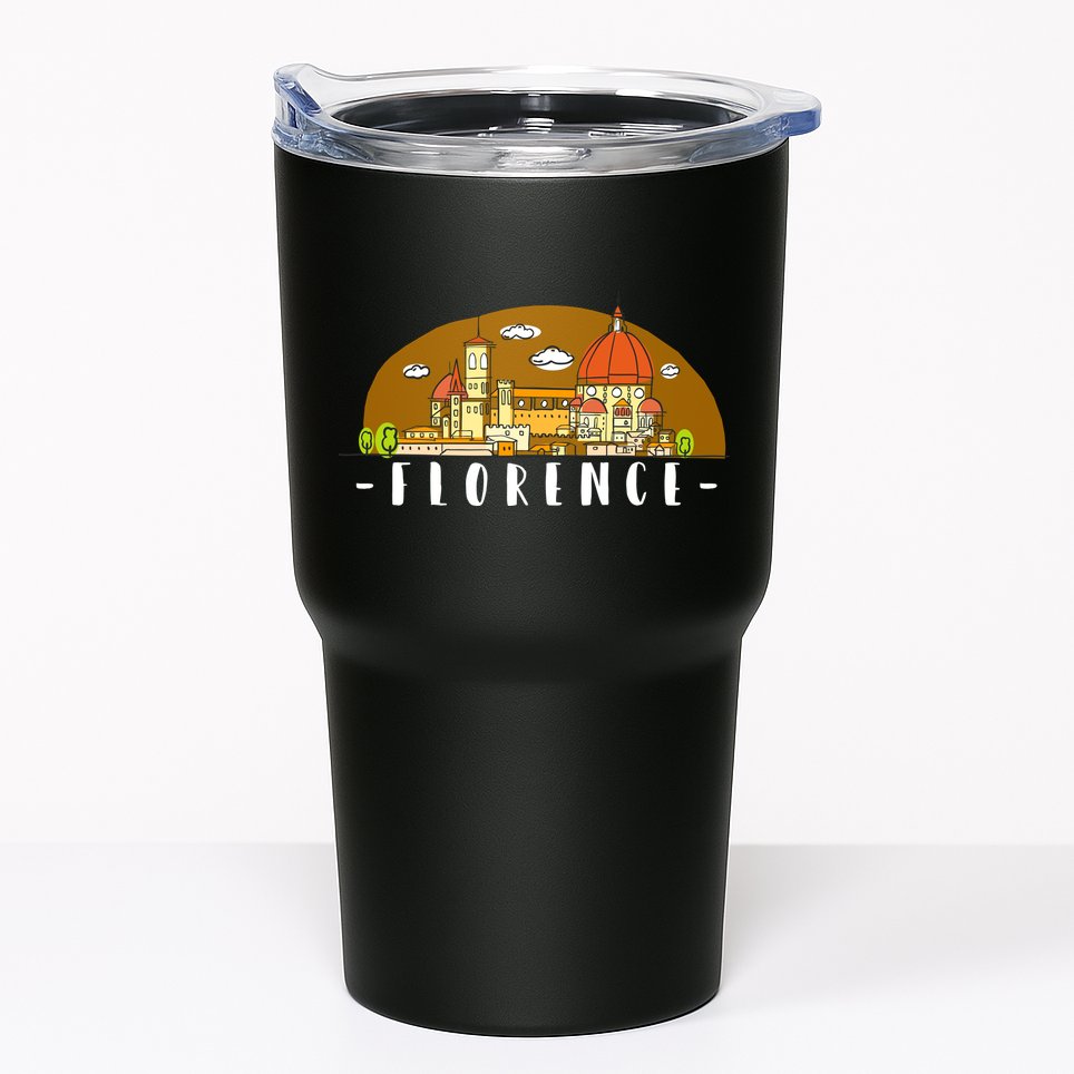 Florence Cartoon Style Illustration Tumbler