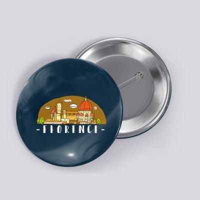 Florence Cartoon Style Illustration Button