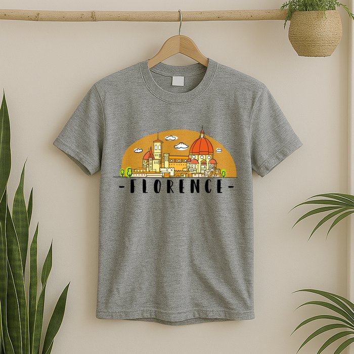 Florence Cartoon Style Illustration T-Shirt