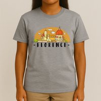Florence Cartoon Style Illustration T-Shirt