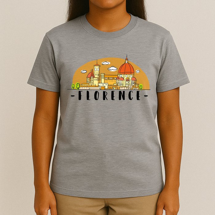 Florence Cartoon Style Illustration T-Shirt