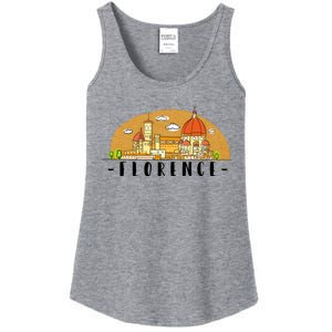 Florence Cartoon Style Illustration Ladies Essential Tank