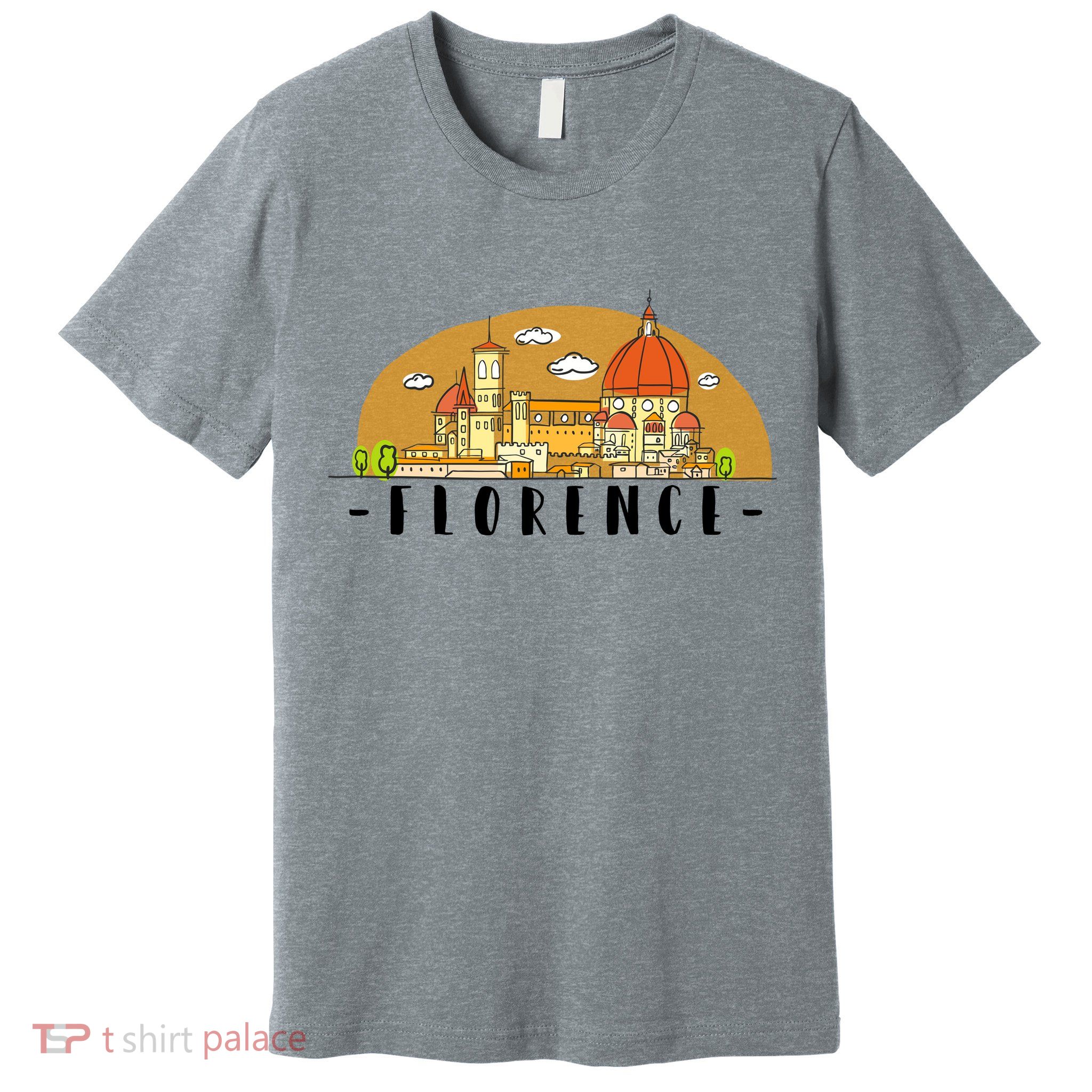 Florence Cartoon Style Illustration Premium T-Shirt