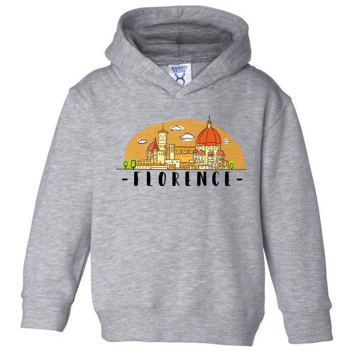 Florence Cartoon Style Illustration Toddler Hoodie