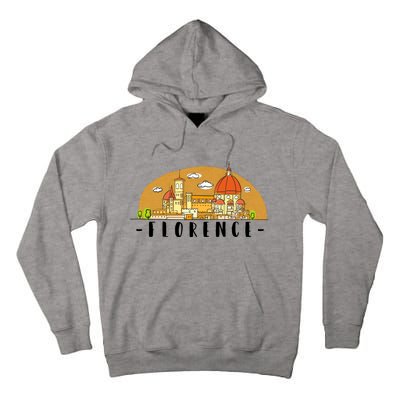 Florence Cartoon Style Illustration Tall Hoodie