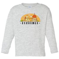 Florence Cartoon Style Illustration Toddler Long Sleeve Shirt