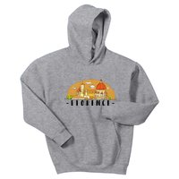 Florence Cartoon Style Illustration Kids Hoodie