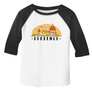 Florence Cartoon Style Illustration Toddler Fine Jersey T-Shirt