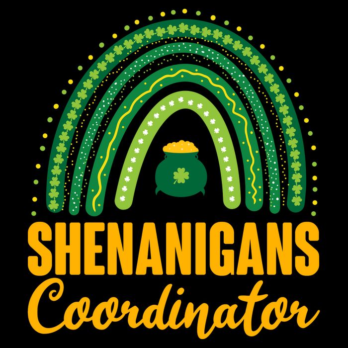 Funny Cute Shenanigans Coordinator Lucky Green Rainbow Pot Of Gold Impact Tech Backpack