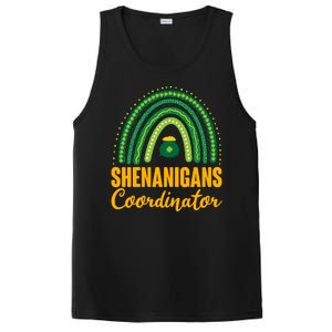 Funny Cute Shenanigans Coordinator Lucky Green Rainbow Pot Of Gold PosiCharge Competitor Tank