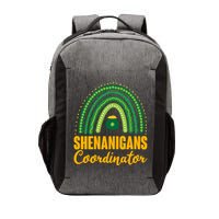 Funny Cute Shenanigans Coordinator Lucky Green Rainbow Pot Of Gold Vector Backpack