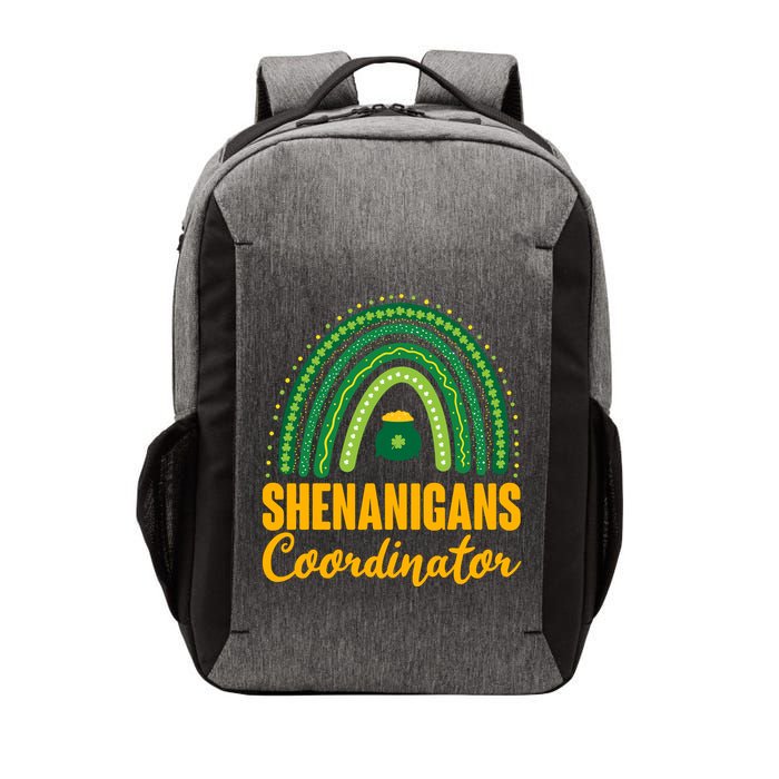 Funny Cute Shenanigans Coordinator Lucky Green Rainbow Pot Of Gold Vector Backpack
