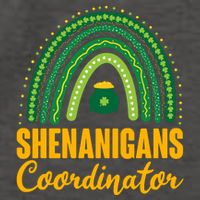 Funny Cute Shenanigans Coordinator Lucky Green Rainbow Pot Of Gold Vector Backpack