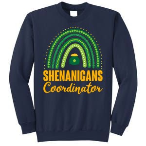 Funny Cute Shenanigans Coordinator Lucky Green Rainbow Pot Of Gold Sweatshirt