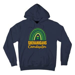 Funny Cute Shenanigans Coordinator Lucky Green Rainbow Pot Of Gold Tall Hoodie