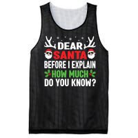 Funny Christmas Shirts Kids Adults Dear Santa I Can Explain Mesh Reversible Basketball Jersey Tank