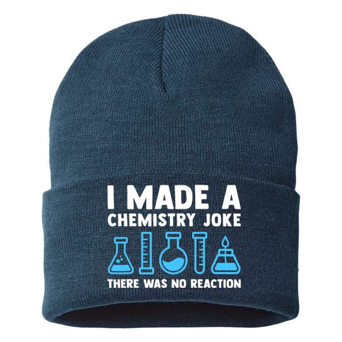 Funny Chemistry Science Teacher Chemist Gift Sustainable Knit Beanie