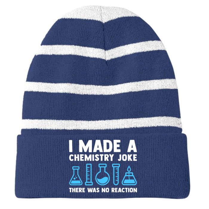 Funny Chemistry Science Teacher Chemist Gift Striped Beanie with Solid Band