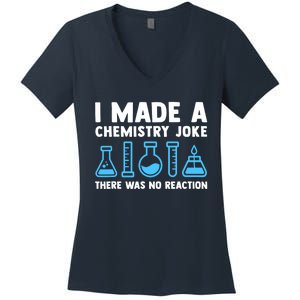 Funny Chemistry Science Teacher Chemist Gift Women's V-Neck T-Shirt