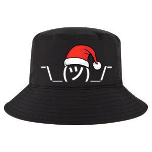 Funny Christmas Santa Shrug Text Emoji Cool Comfort Performance Bucket Hat