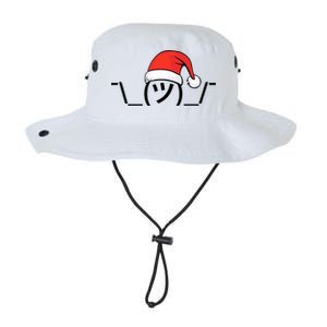 Funny Christmas Santa Shrug Text Emoji Legacy Cool Fit Booney Bucket Hat