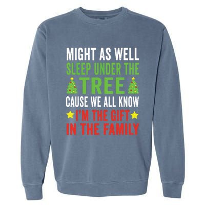 Funny Christmas Shirts Kids Christmas Pajamas Girls Boy Garment-Dyed Sweatshirt