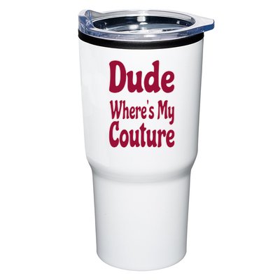 Funny Couture Sarcastic Quote Dude Where's My Couture Pink Tumbler