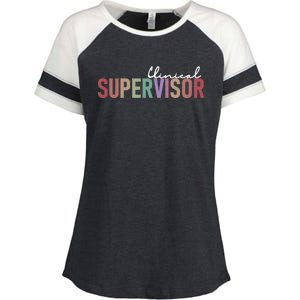 Funny Clinical Supervisor Gift Enza Ladies Jersey Colorblock Tee