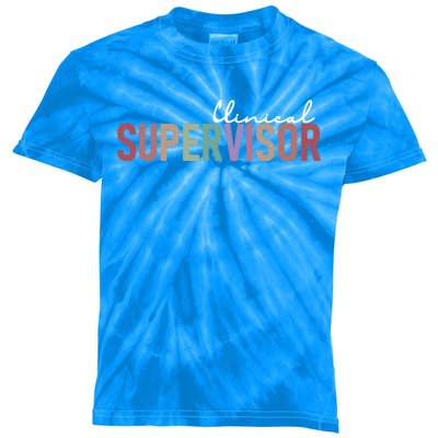 Funny Clinical Supervisor Gift Kids Tie-Dye T-Shirt