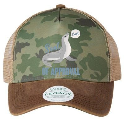 Funny Cute Seal Of Approval Legacy Tie Dye Trucker Hat